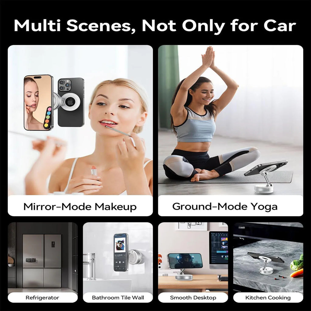 2026 Magnetic vacuum  car phone holder 360 adjustable mount
